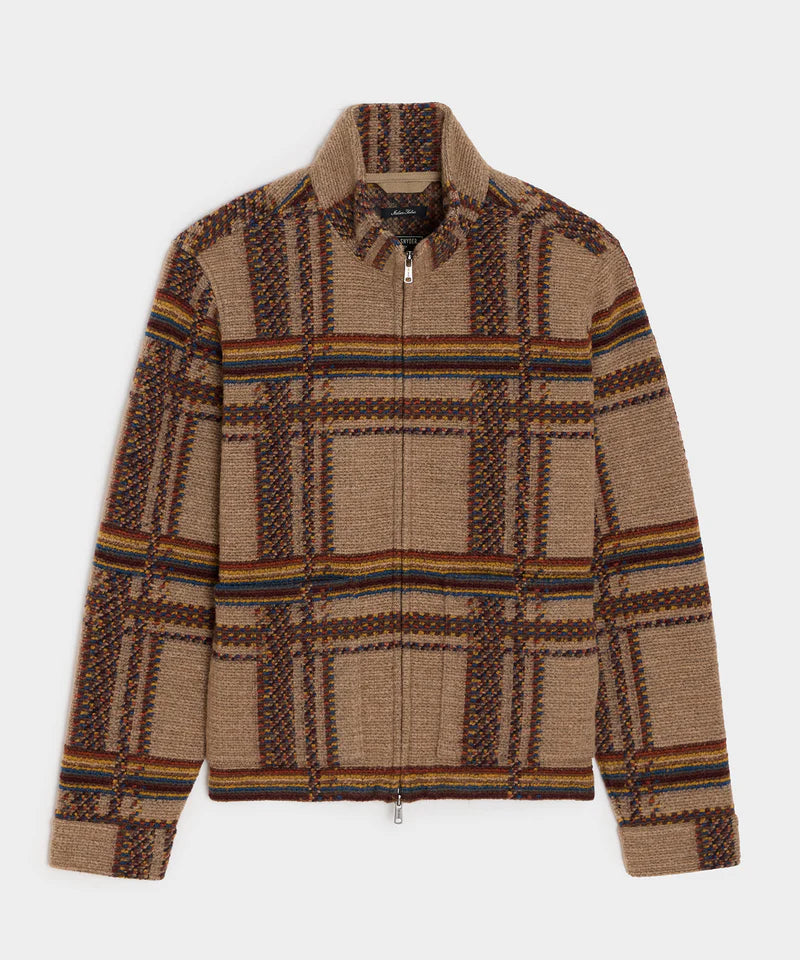 PUBLIC HOODIES ARTICLE #2805 Boxy Jacquard Full-Zip Jacket